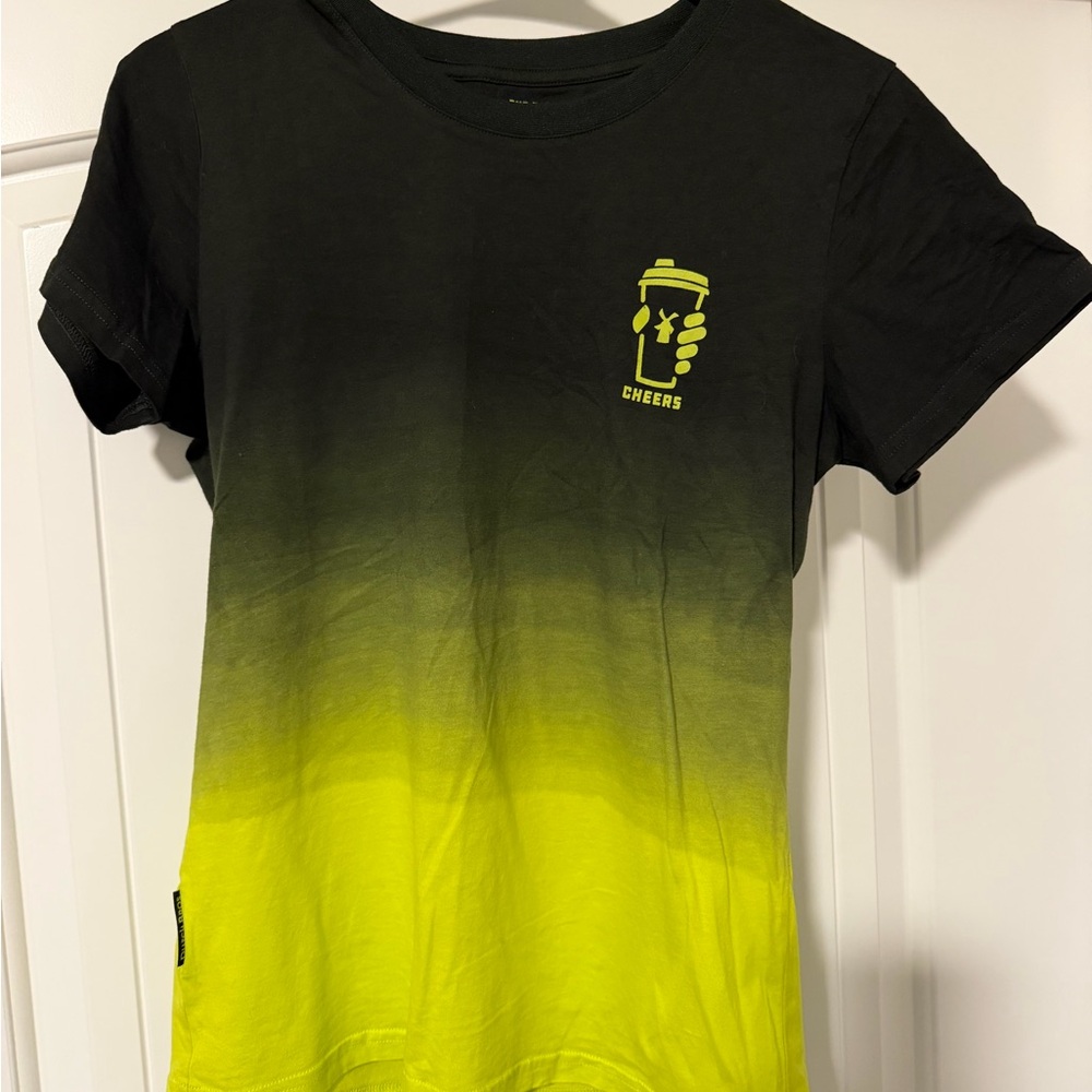 Dutch Drink one for Dane - Neon Yellow T-Shirt with Graphic